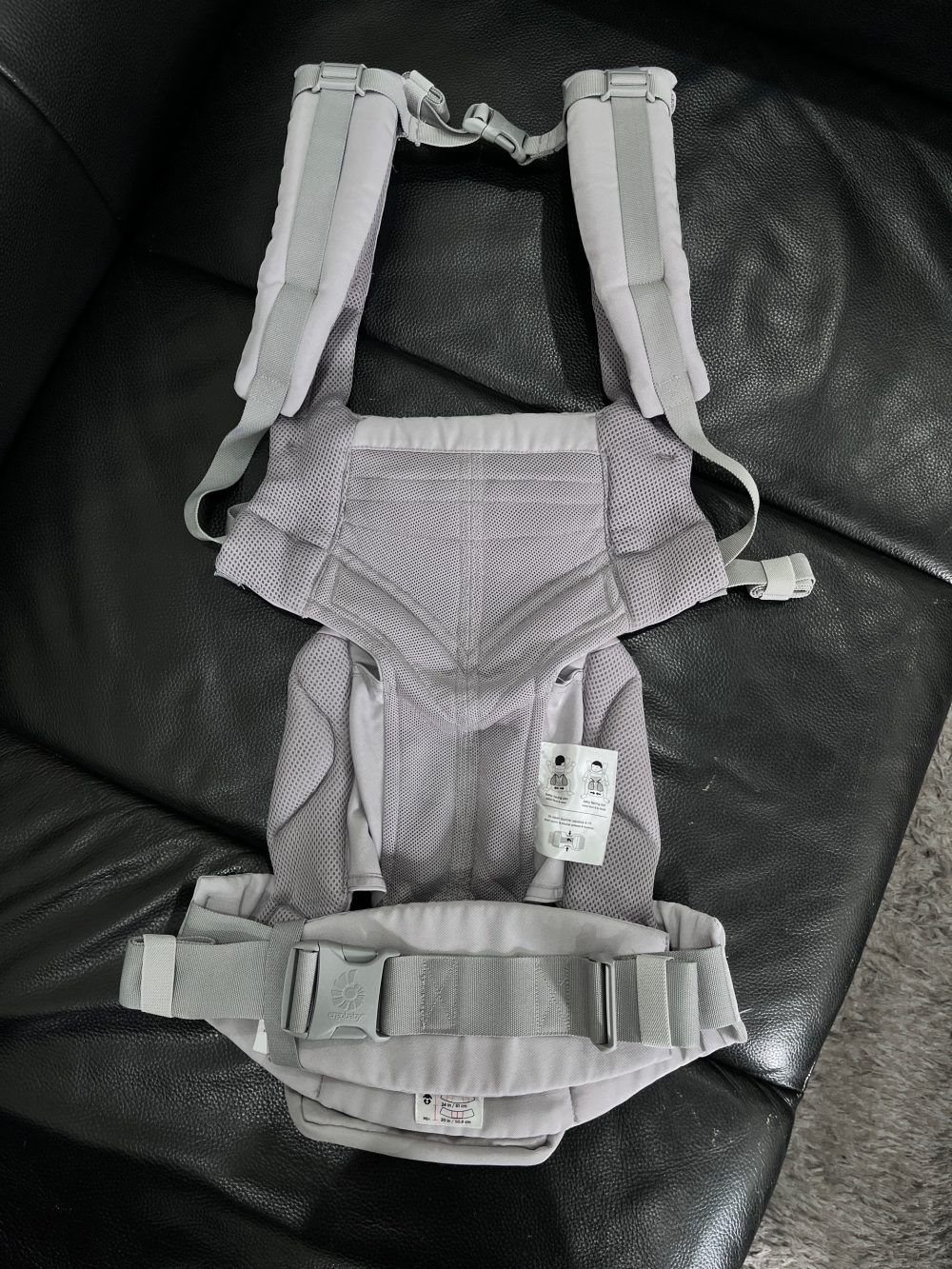 Địu Ergobaby Omni 360 Cool Air Mesh, Pearl Grey ( size:0->48m~ 3kg2->20kg) - Ảnh 19