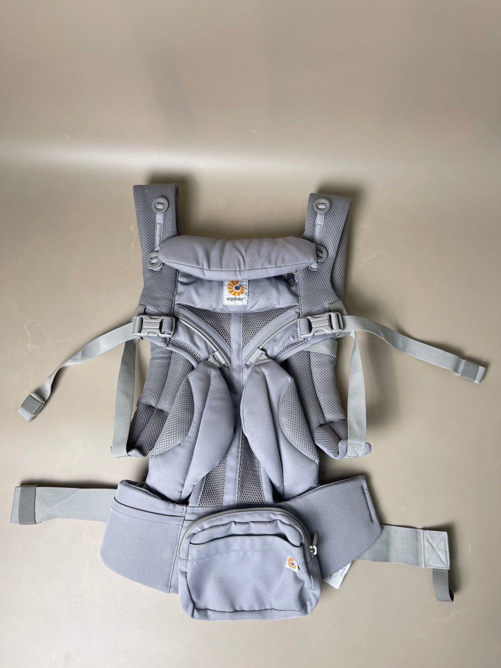Địu cho bé Ergobaby Omni 360 Cool Air Mesh Pearl Grey (size: 3kg2->20kg ~ 0->48m, full box) - Ảnh 3