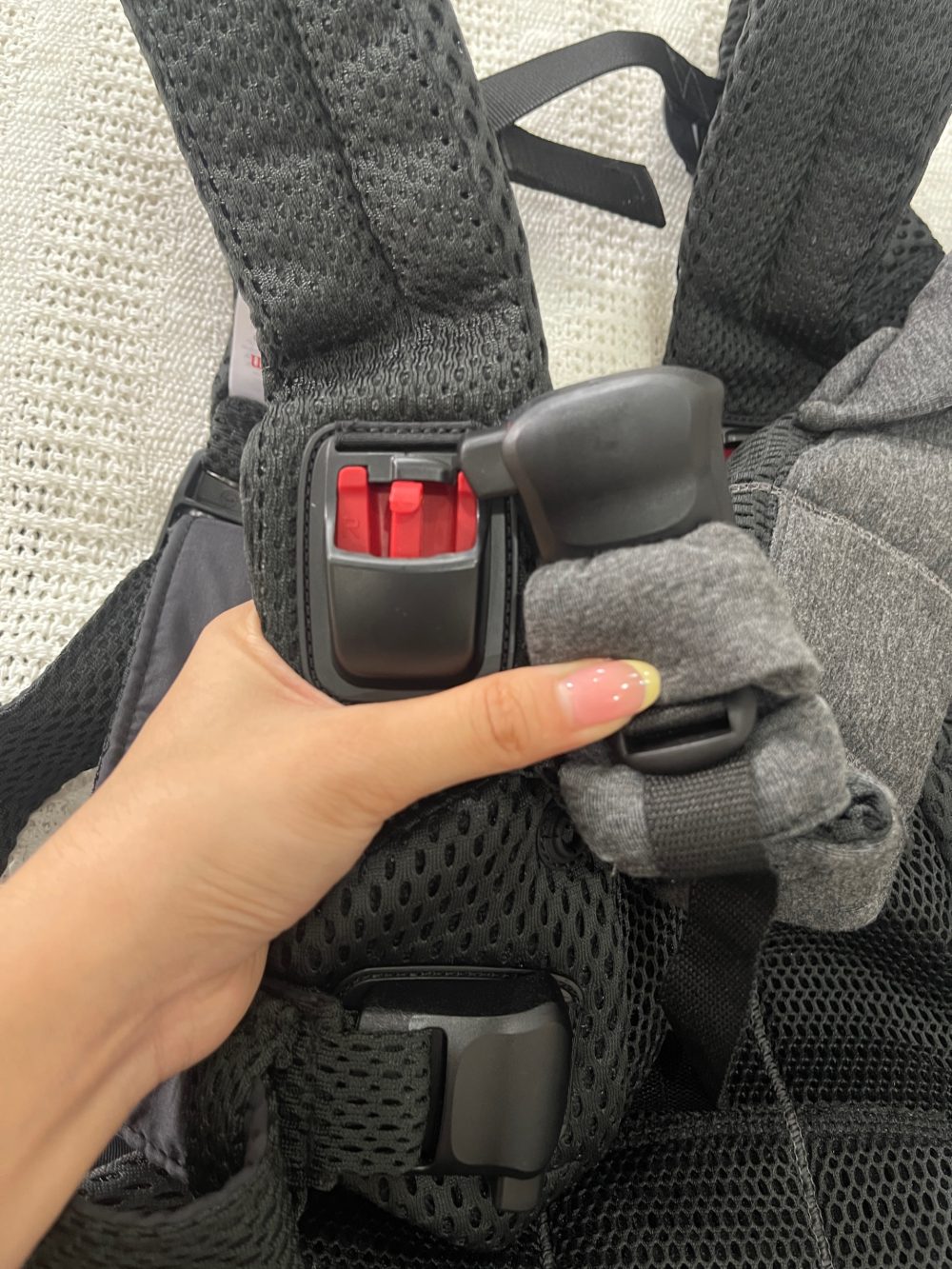 Địu Baby Bjorn Harmony - Màu Black (Full box, Size: 3,2->15kg ~ 0->3y) - Ảnh 4