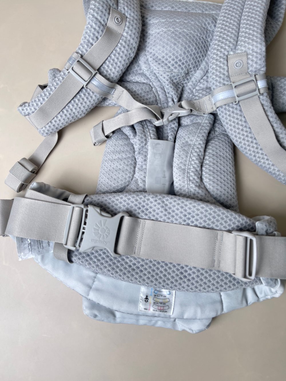 Địu cho bé Ergobaby Omni Breeze, Pearl Grey (size: 3kg2->20kg ~ 0->48m) - Ảnh 16