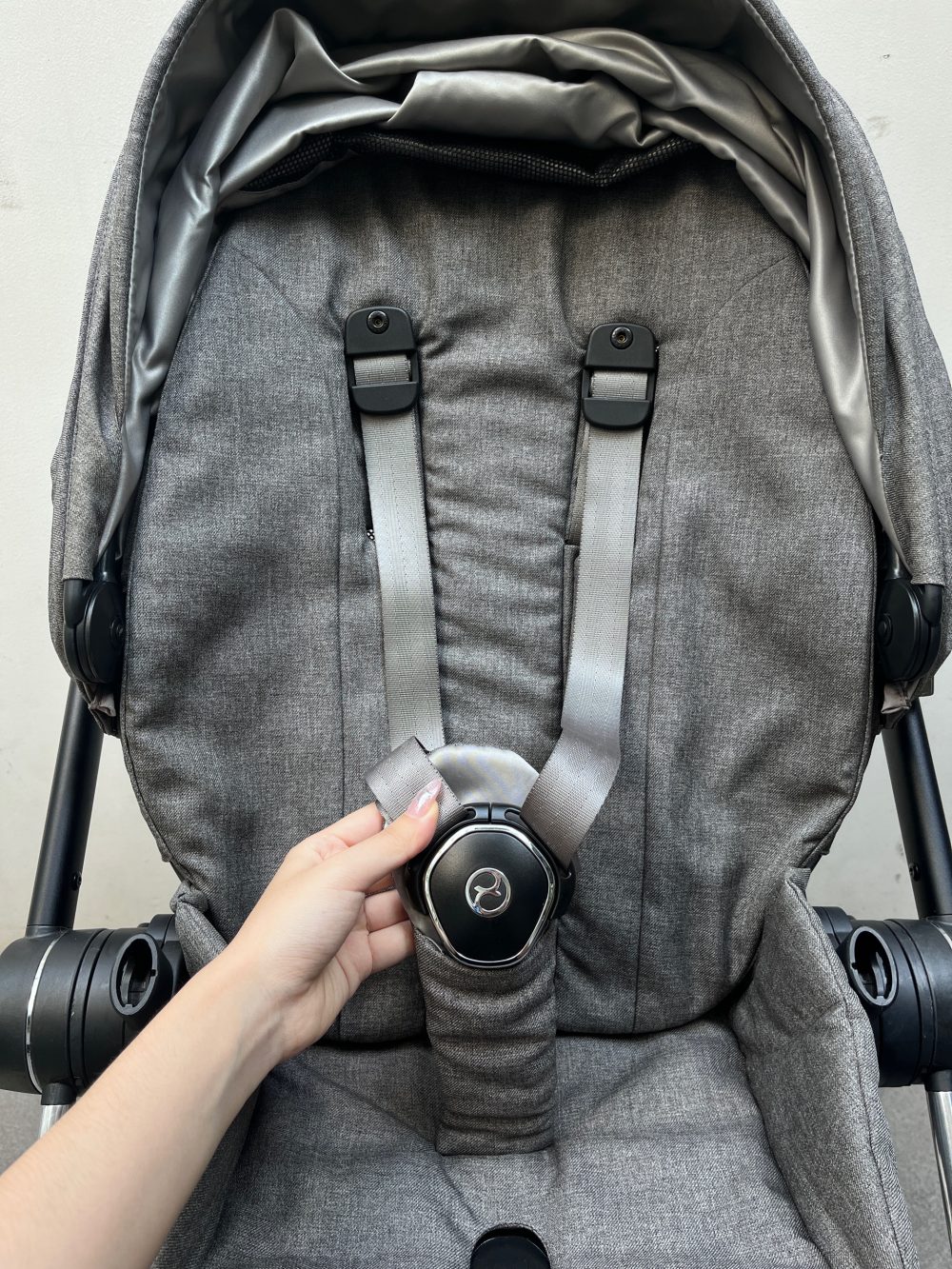 Xe đẩy Cybex mios 3 màu xám khung bạc ( size: 0->4y, tối đa 22kg) kèm adapter và áo mưa cybex - Ảnh 15