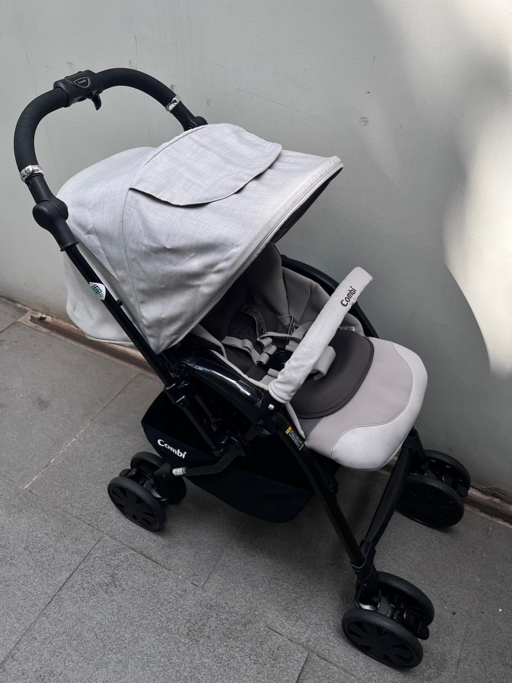 Xe đẩy Combi Crossgo 4 cas màu ghi (size 1→36m, tối đa 15kg) - Ảnh 25