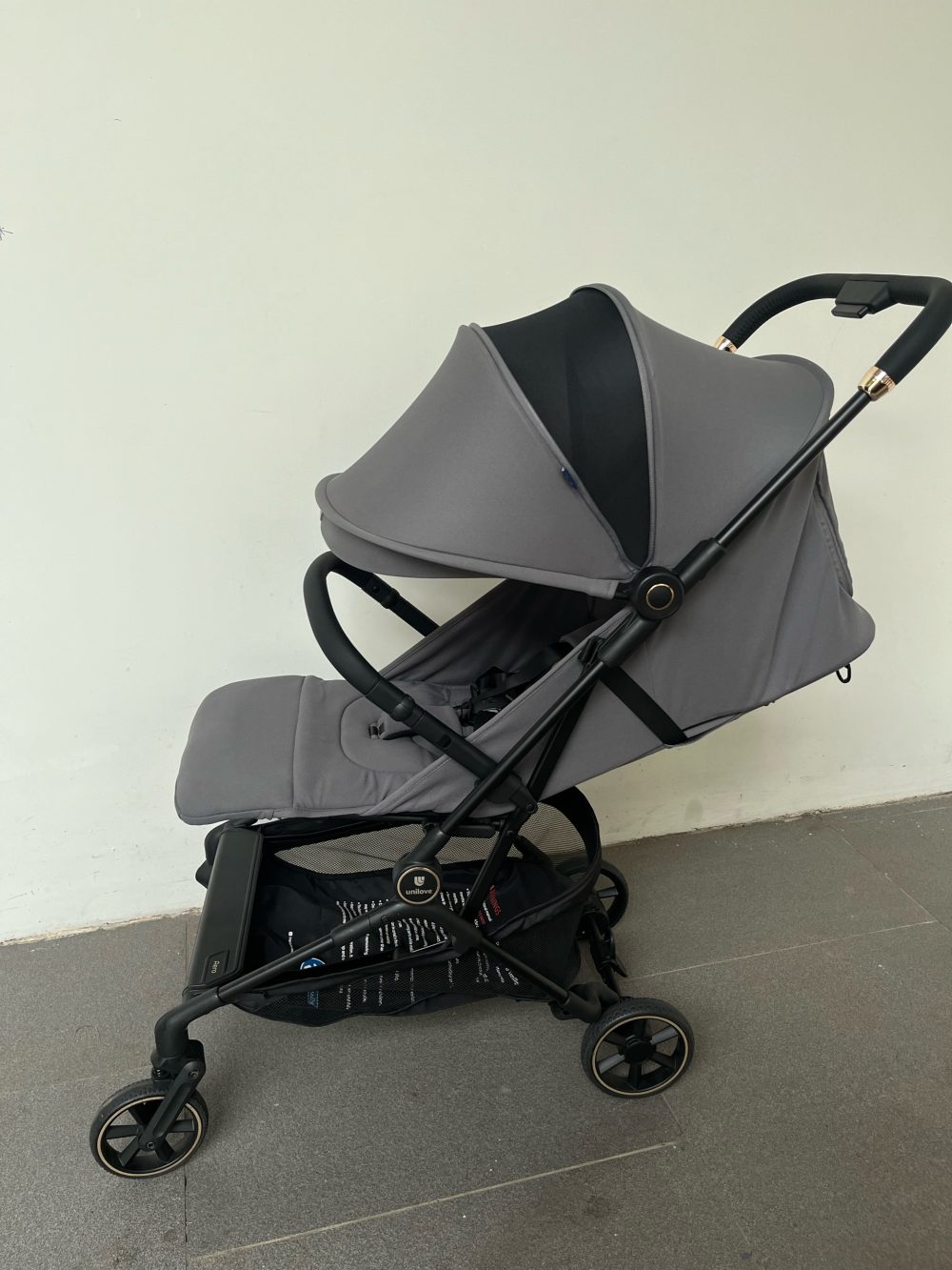 Xe đẩy Unilove Aero khung nhôm màu Stone grey ( size: 0->4y, tối đa 22kg) - Ảnh 15