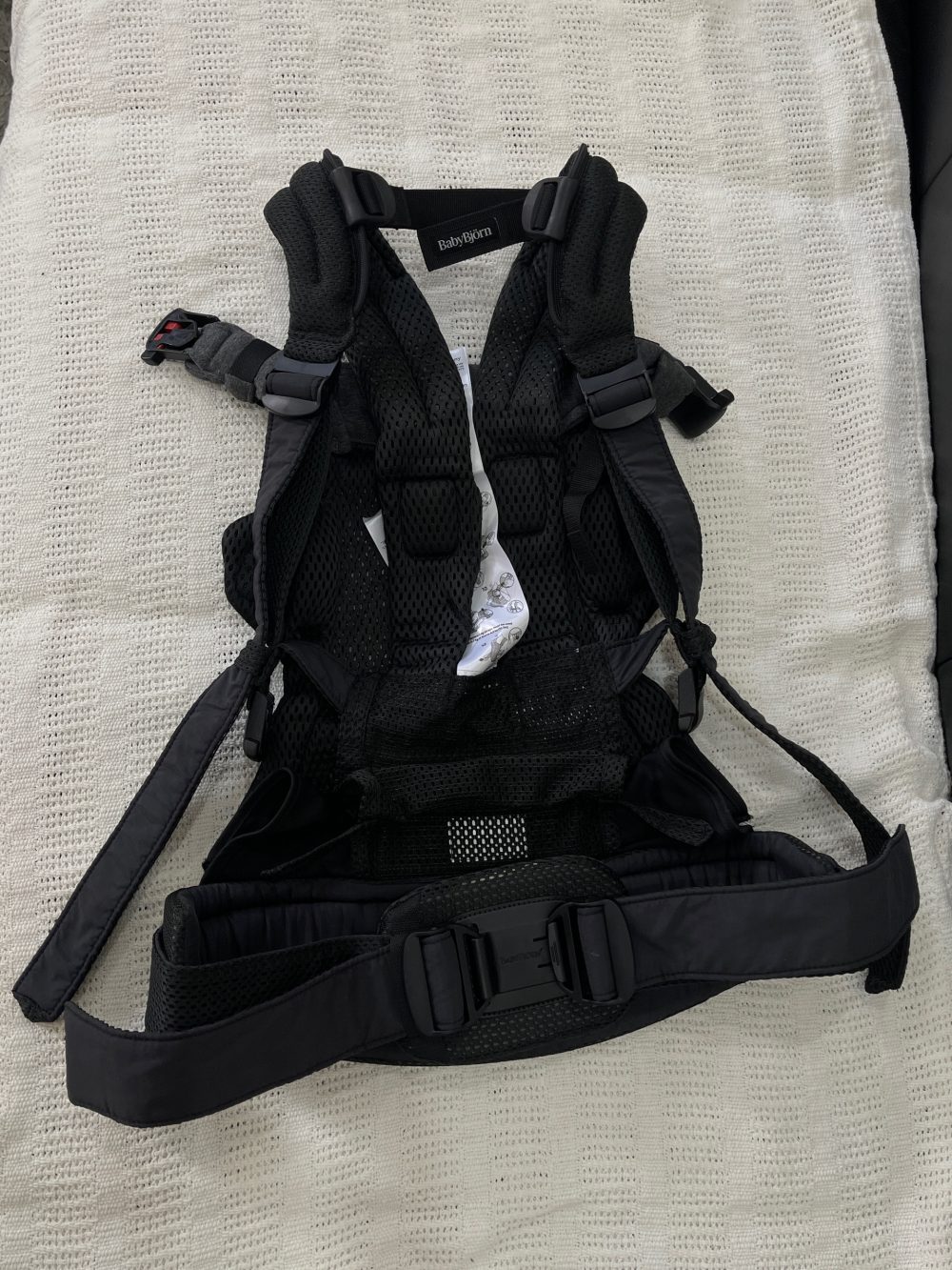 Địu Baby Bjorn Harmony - Màu Black (Full box, Size: 3,2->15kg ~ 0->3y) - Ảnh 13