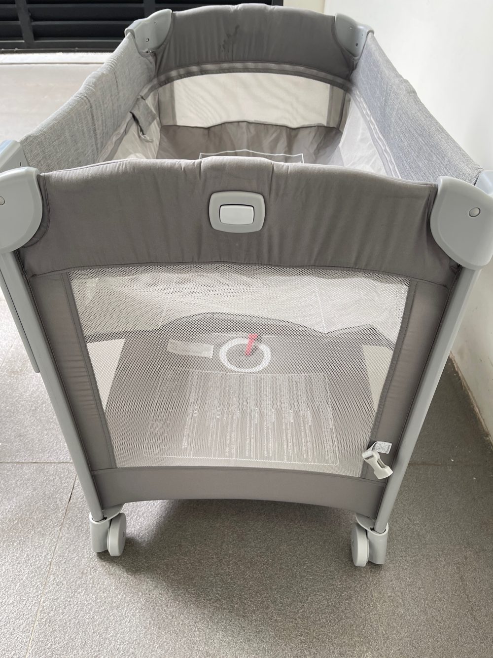 Cũi gấp gọn Joie Kubbie Sleep Foggy Gray ( còn túi đựng) - Ảnh 19