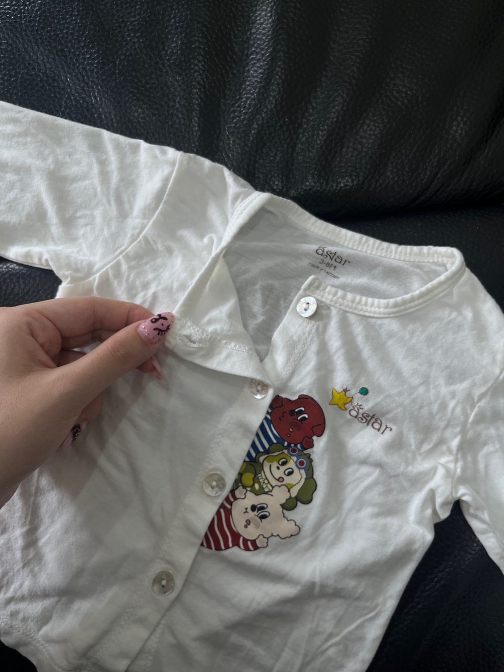 Set bodysuit dài tay kèm quần La Pomme màu nâu (size 0→3m) và bộ quần áo dài tay Asbaby màu trắng (size 3→6m) tặng kèm sleepsuit no brand màu trắng - Ảnh 24