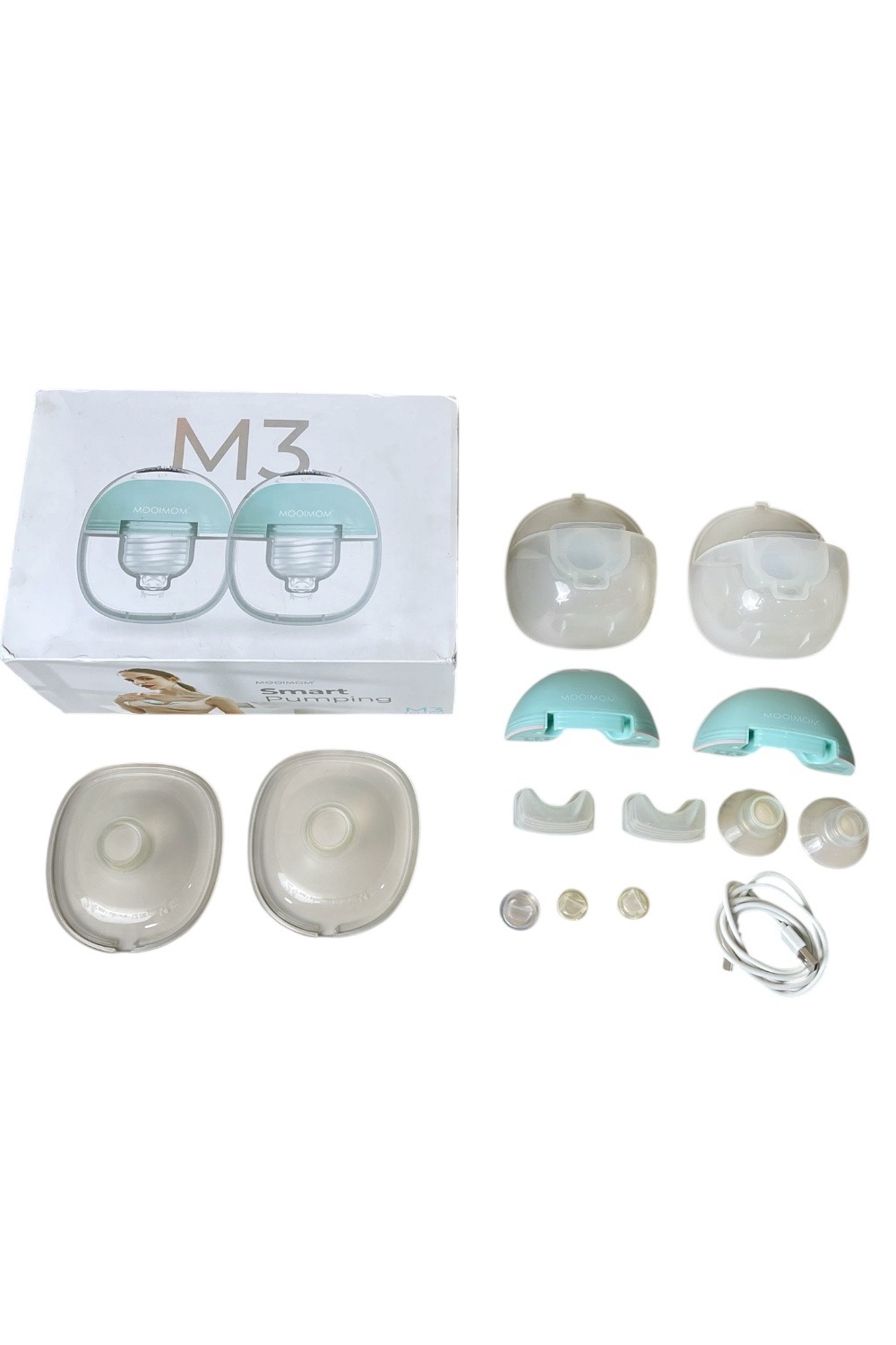 49880d2a049e4c75a3a737318e5b2598 Máy hút sữa không cấp MOOIMOM M3 ( full box) - Ảnh 1