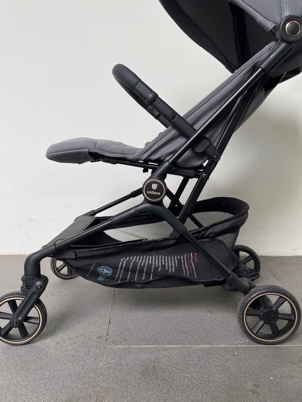 Xe đẩy Unilove AERO khung nhôm màu xám (Size: 0m->4y, tối đa 22kg) - Ảnh 5