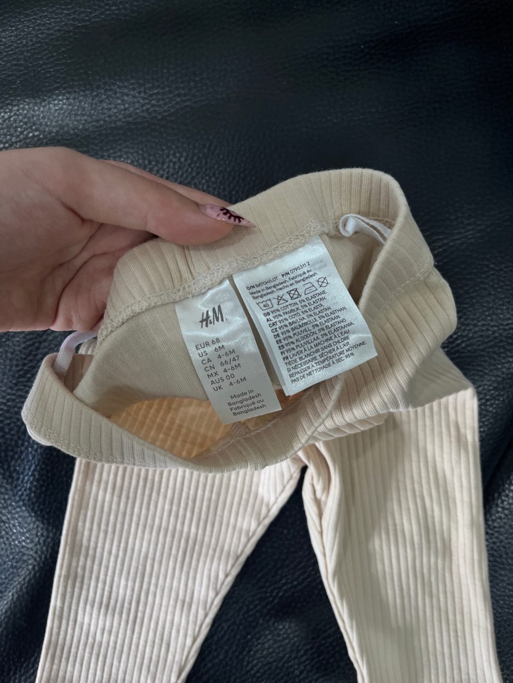 Set 3 quần legging H&M màu nâu, màu be (size 4→6m) - Ảnh 8