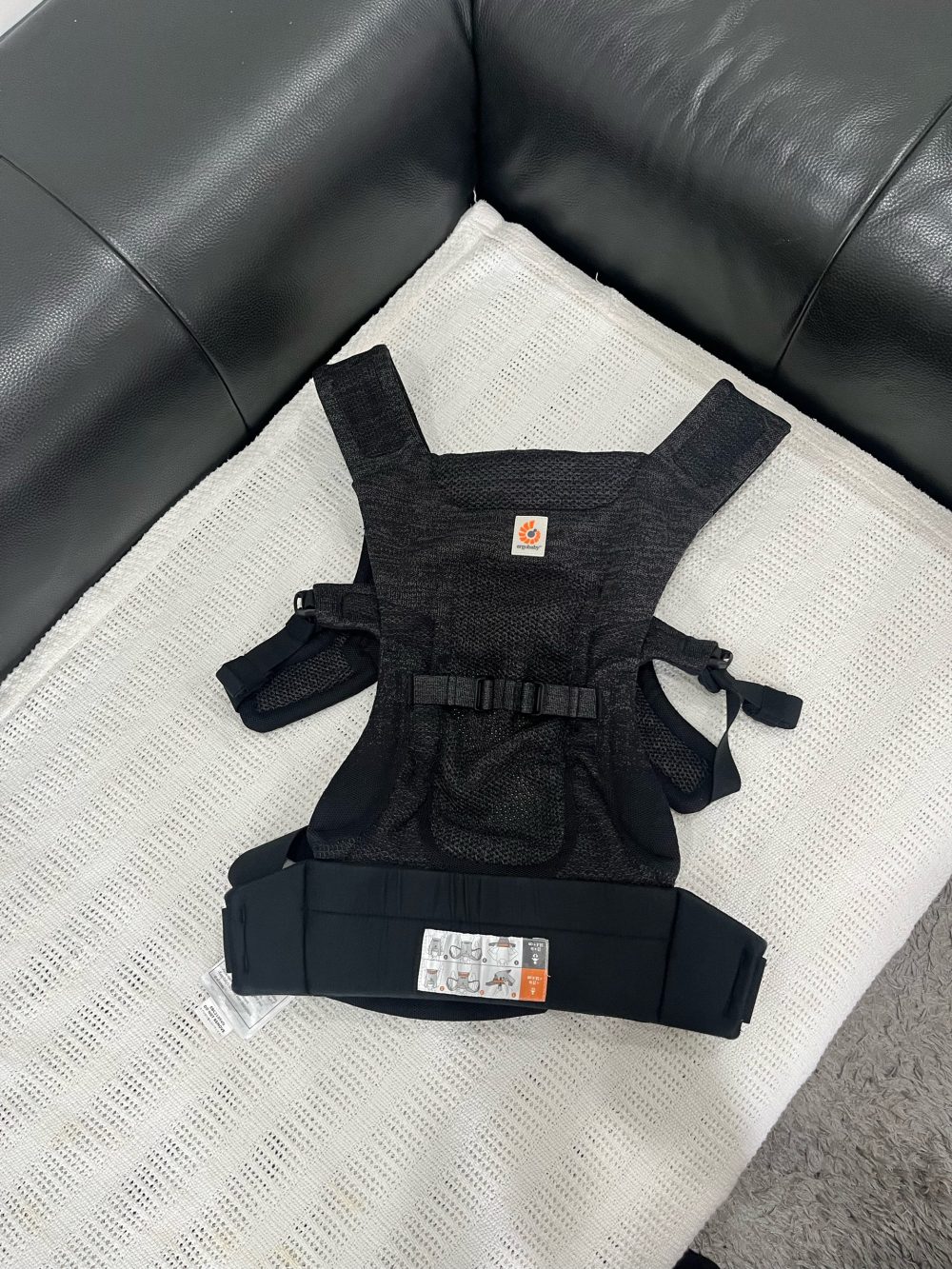 Địu cho bé Ergobaby Aerloom – Charcoal/Black ( size: 3kg2->15kg9 ~ 0->36m) - Ảnh 15