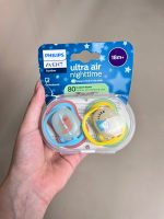 Ty ngậm Philips Avent Ultra Air Nighttime ( Size: 18m+, 2cái) - Ảnh 2