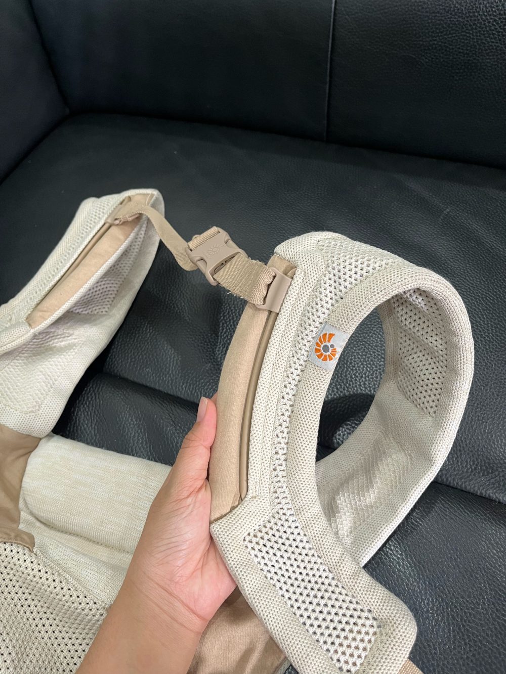 Địu Ergobaby Aerloom – Sand ( size: 3.2->15.9kg ~ 0->36m) - Ảnh 5