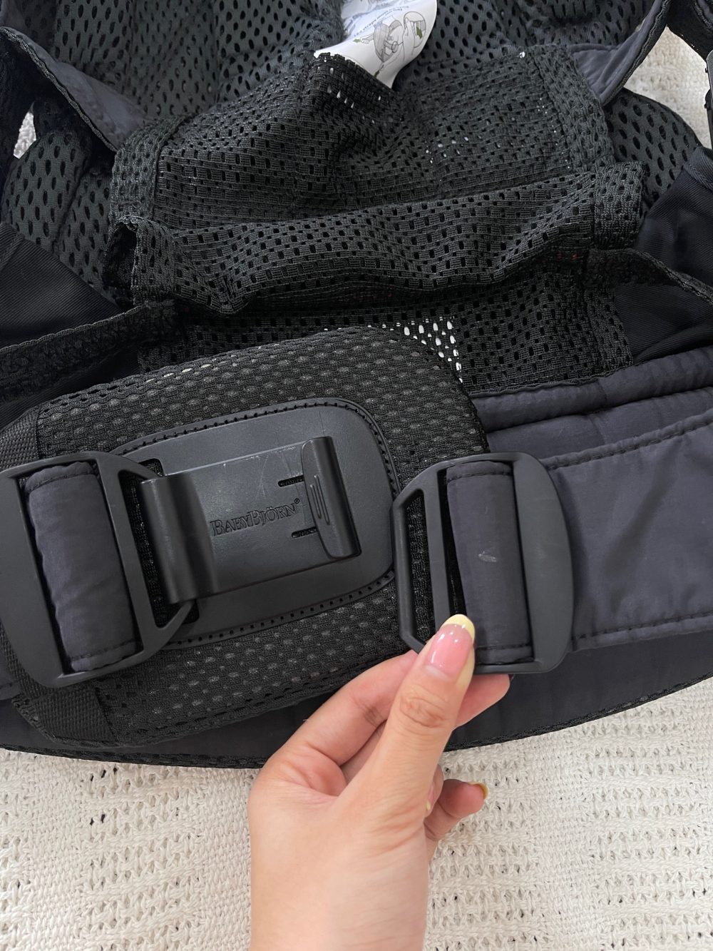 Địu Baby Bjorn Harmony - Màu Black (Full box, Size: 3,2->15kg ~ 0->3y) - Ảnh 17