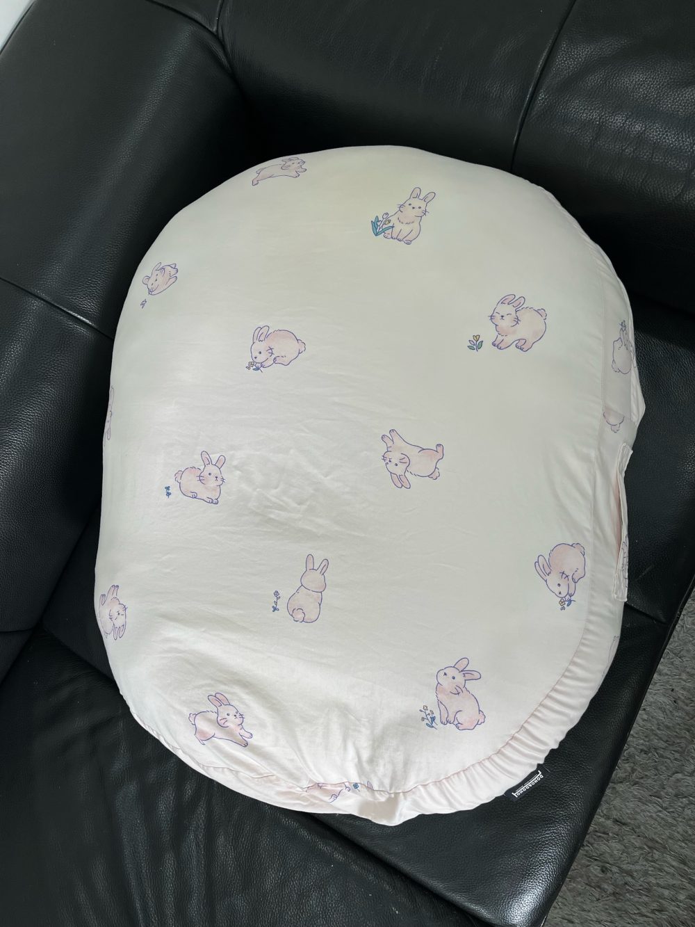 Gối chống trào ngược cho bé Dono & Dono hoạ tiết thỏ hồng 80x65cm ( size:0m+) - Ảnh 12