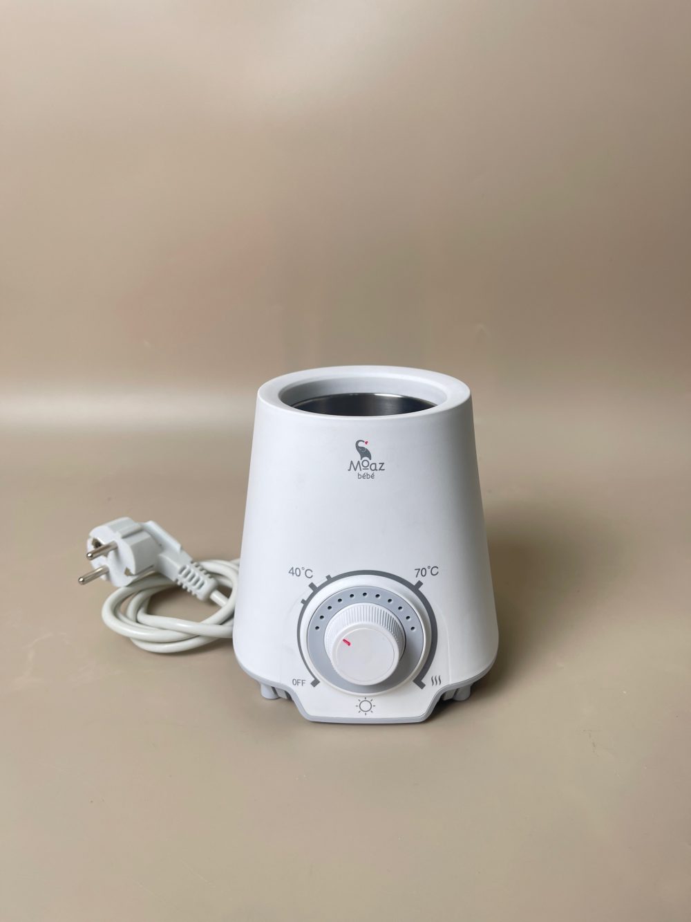 Máy hâm sữa Moaz Bébé màu trắng ( no box) - Ảnh 5