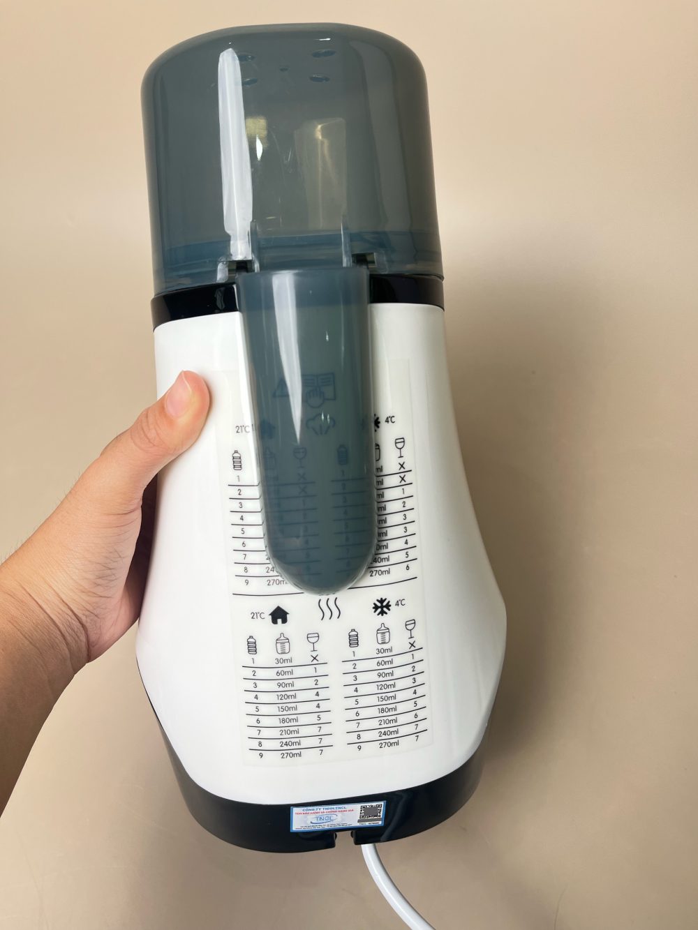 Máy hâm sữa Baby brezza màu trắng có bluetooth ( full box) - Ảnh 6