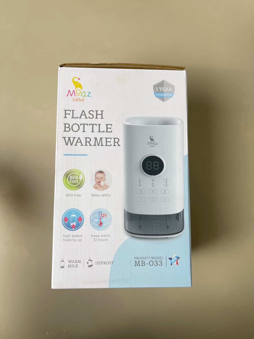 Máy hâm sữa Moaz BéBé MB – 033 ( full box) - Ảnh 9