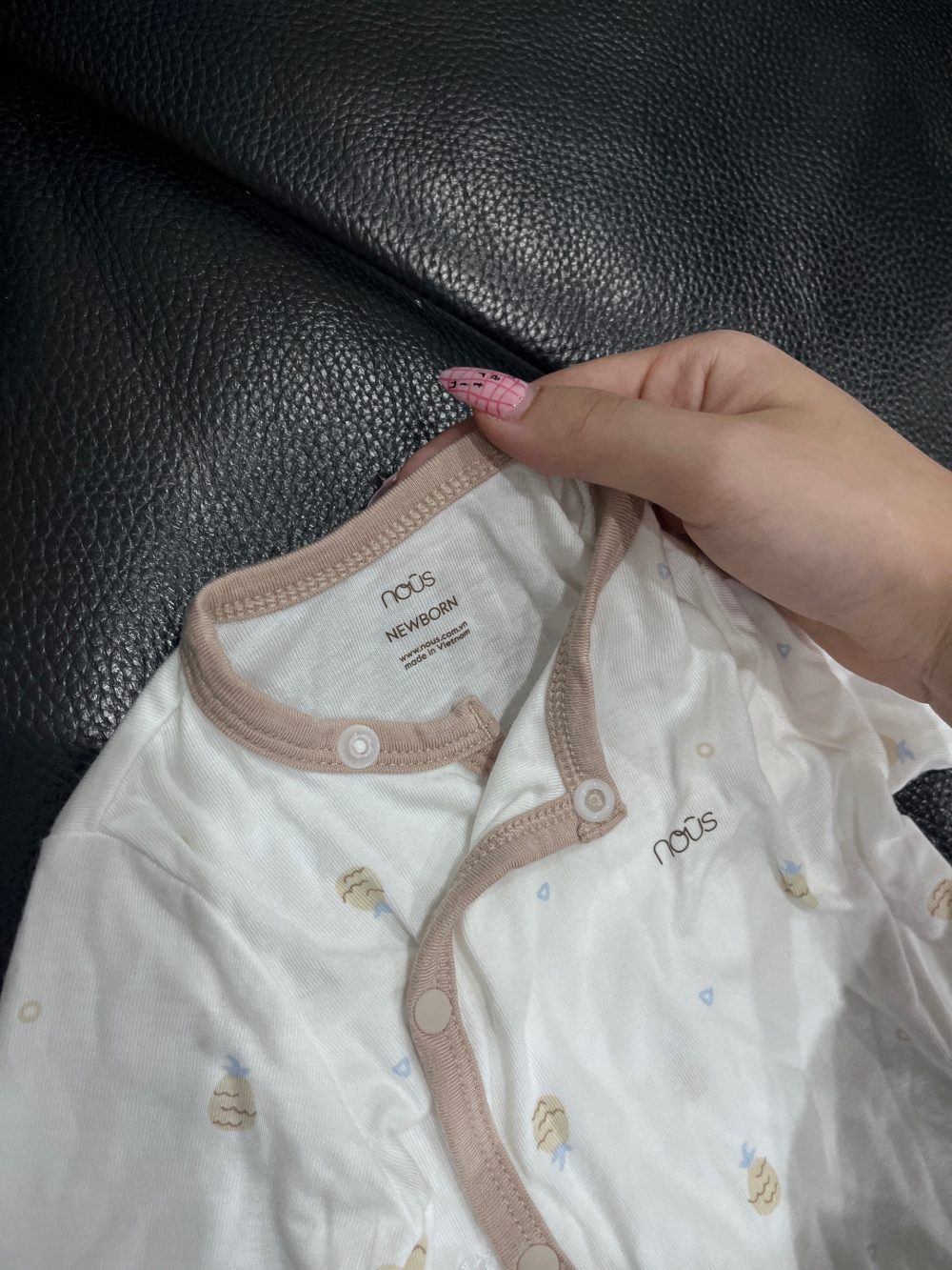 Set 3 bộ Nous màu nâu/be size newborn (kèm 2 mũ và 1 đồ chơi) - Ảnh 16