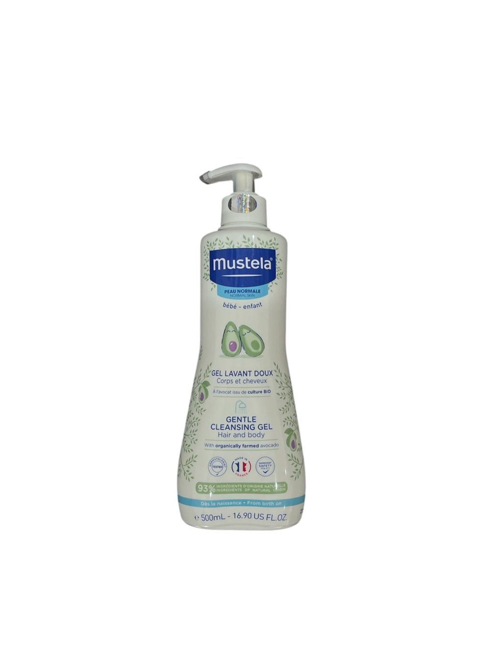 55e6daf925114601b6ba44aa70cbb462 Sữa tắm gội cho trẻ sơ sinh Mustela 500ml ( Date: 7/2028) - Ảnh 1