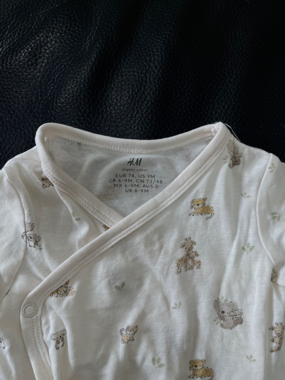 Set 4 bodysuit H&M màu xanh/be (size 2→9m) - Ảnh 18