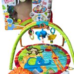 Thảm chơi treo đồ chơi Bright Starts Safari Tales và gối đỡ (full box)
