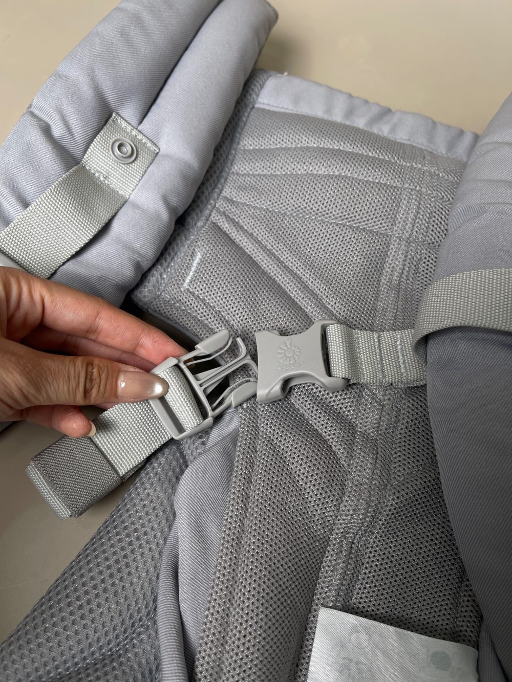 Địu cho bé Ergobaby Omni 360 Cool Air Mesh Pearl Grey (size: 3kg2->20kg ~ 0->48m, full box) - Ảnh 21