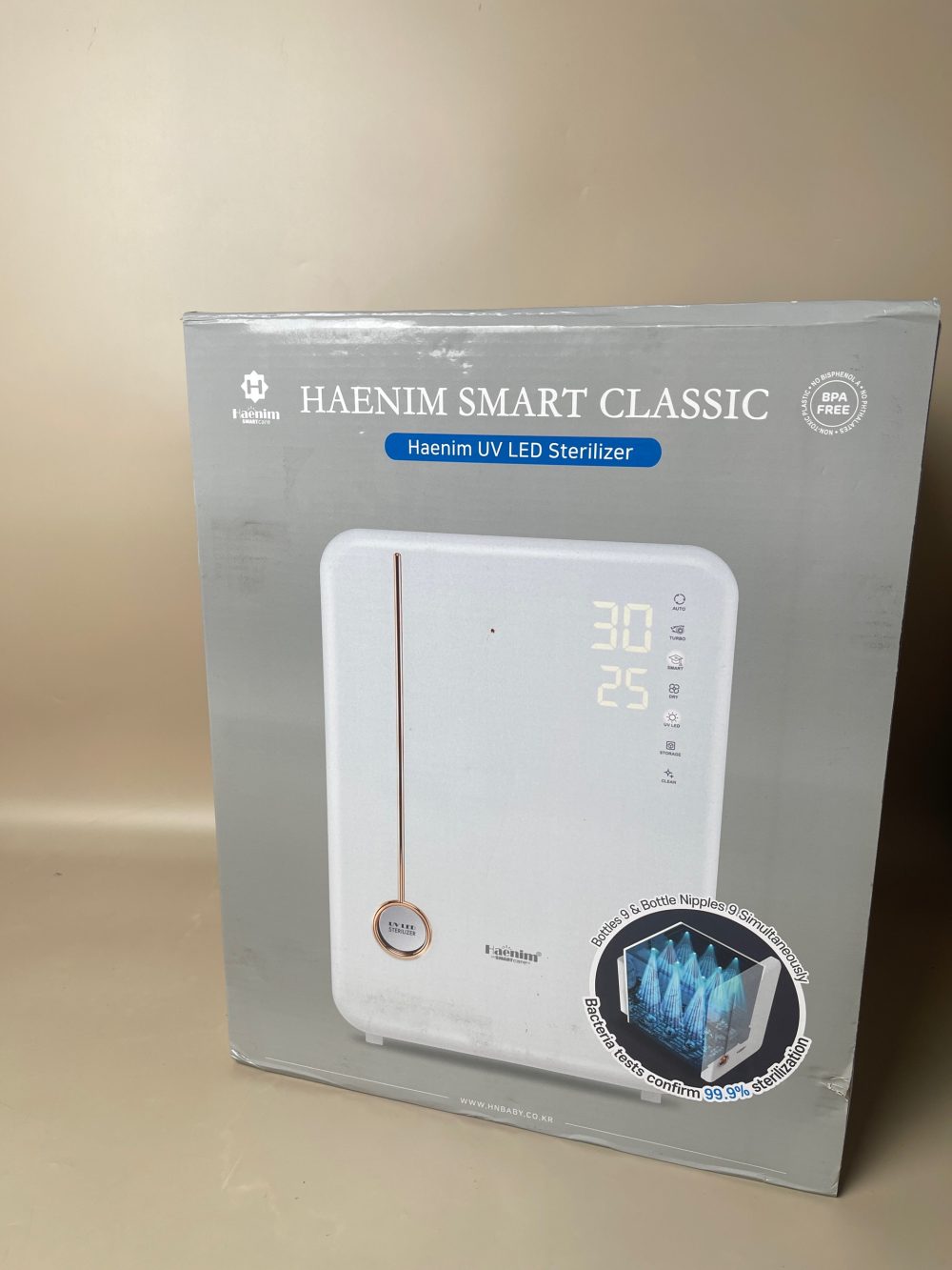 Máy tiệt trùng UV Haenim 4G Premium màu trắng gold (full box) - Ảnh 17