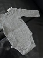 Set 2 bodysuit dài tay H&M màu trắng/xám (size 4→6m) - Ảnh 12