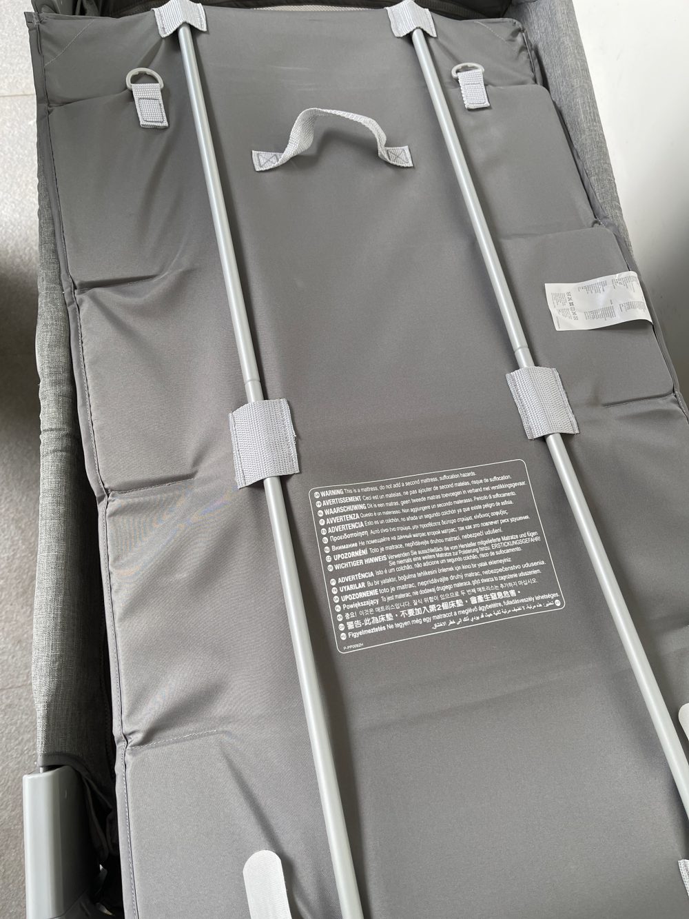 Cũi gấp gọn Joie Kubbie Sleep Foggy Gray ( còn túi đựng) - Ảnh 17