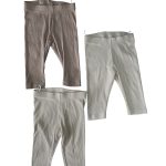 Set 3 quần legging H&M màu nâu, màu be (size 4→6m)
