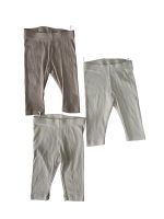 Set 3 quần legging H&M màu nâu, màu be (size 4→6m)
