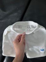 Set đồ bộ ngắn tay MoneBebé màu trắng kèm 2 yếm và 1 bodysuit Carter’s màu xanh (size 3→9m) - Ảnh 27