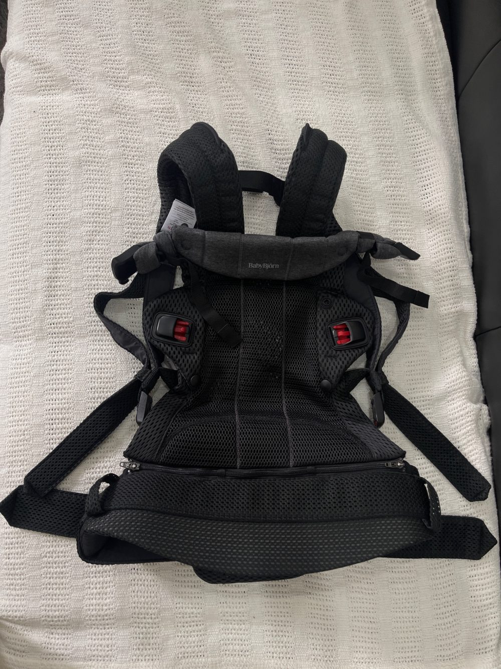Địu Baby Bjorn Harmony - Màu Black (Full box, Size: 3,2->15kg ~ 0->3y) - Ảnh 7