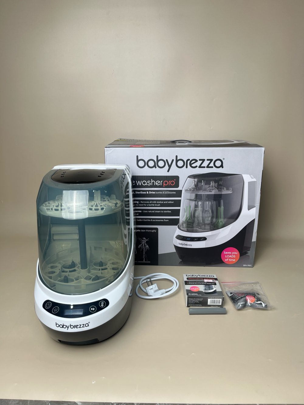 Máy rửa bình Baby Brezza - BH: 11/3/2027 (fullbox) tặng viên rửa & viên tẩy cặn - Ảnh 12