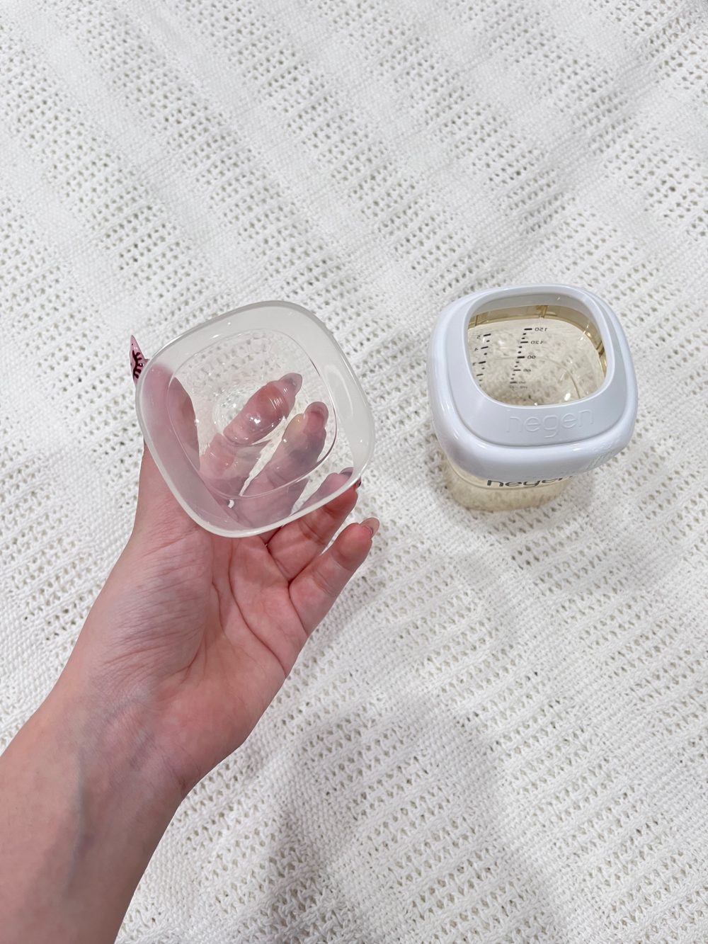 Bình sữa Hegen 150ml kèm nắp màu trắng (no box, ko kèm núm ti) - Ảnh 12