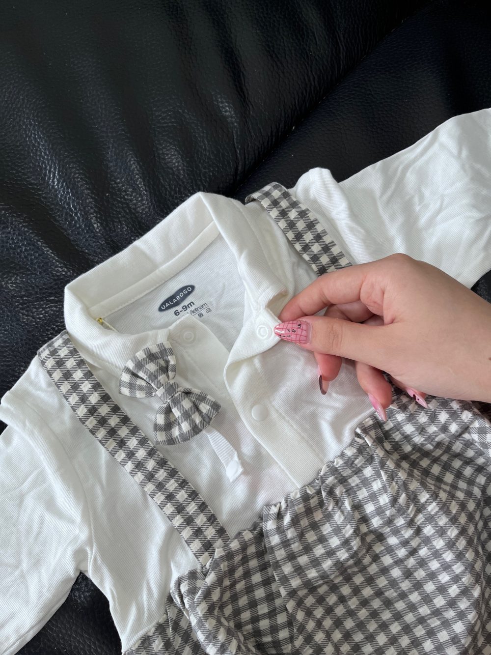Set 2 body đùi Uala Rogo & Carter's màu xám (size 6→9m) - Ảnh 11