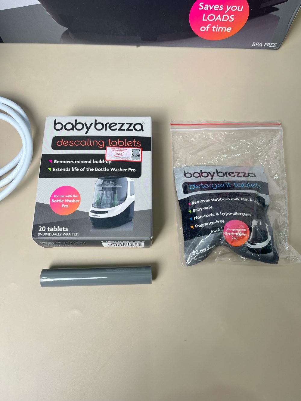 Máy rửa bình Baby Brezza - BH: 11/3/2027 (fullbox) tặng viên rửa & viên tẩy cặn - Ảnh 15