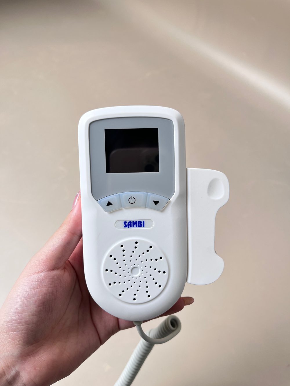 Máy đo tim thai Sambi Fetal Doppler (full box) kèm gel - Ảnh 17