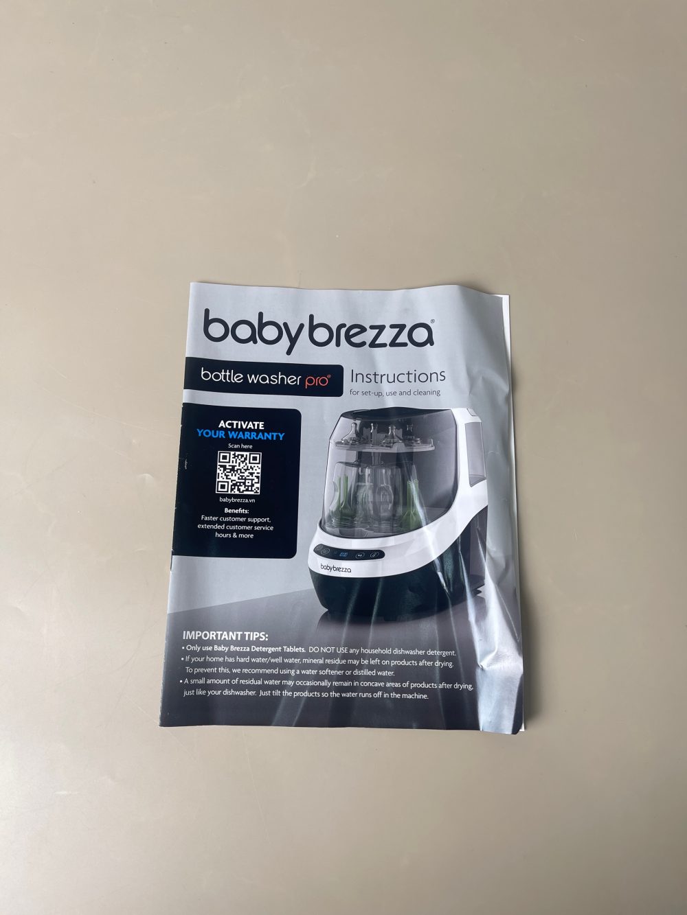 Máy rửa bình Baby Brezza- BH: 1/3/2027 (fullbox) tặng viên rửa - Ảnh 16