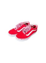 Giày Vans Kids Old Skool hoạ tiết trái tim màu đỏ (size 31.5~19cm)