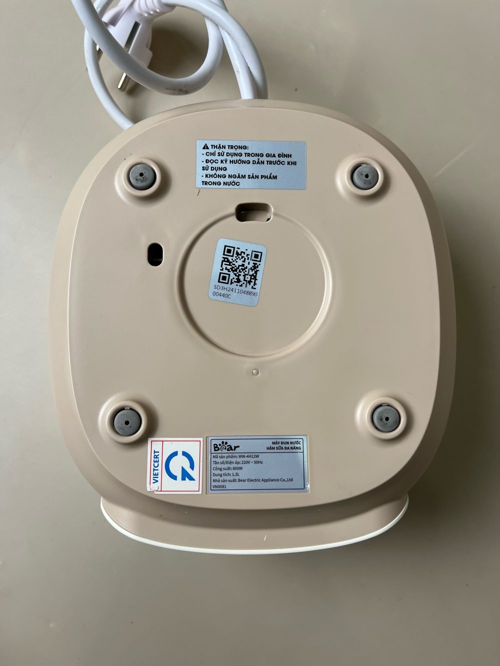 Máy đun nước hâm sữa Bear WW-4H12W ( no box) - Ảnh 16