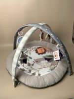 Thảm vải nằm chơi Telun Baby (ConCung) có nhạc, đèn, bảng điểu khiển màu xám (fullbox) - Ảnh 10