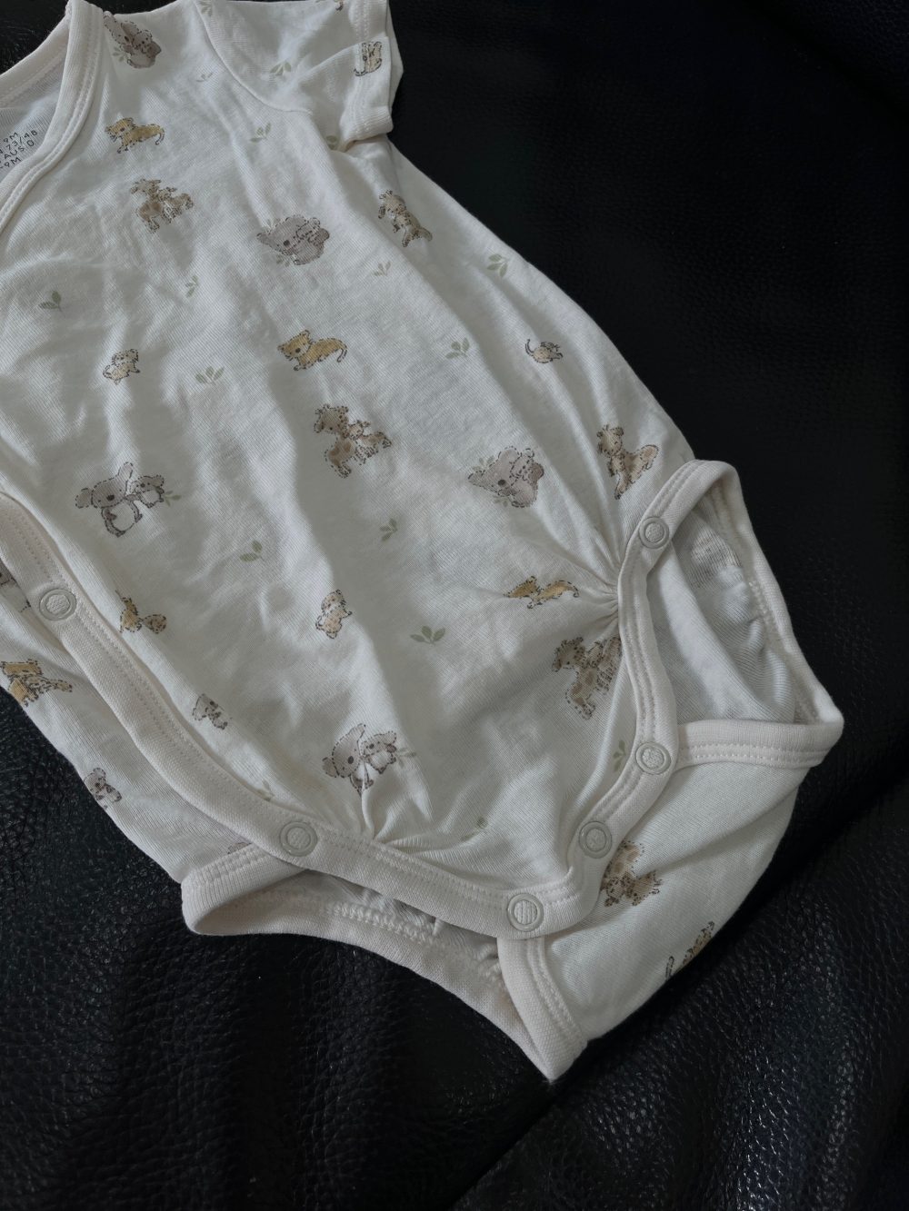 Set 4 bodysuit H&M màu xanh/be (size 2→9m) - Ảnh 16