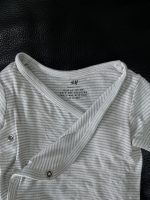 Set bodysuit len Mothercare kèm 2 bodysuit H&M màu trắng/sọc xanh (size 0→4m) - Ảnh 11