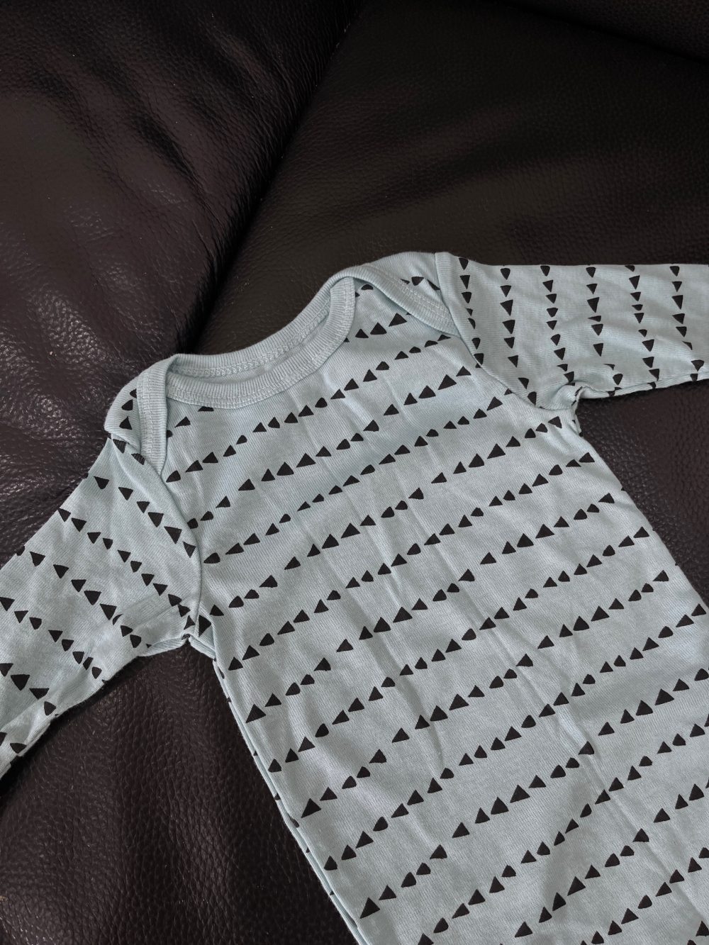 Set 3 bodysuit Gerber màu xanh họa tiết khủng long (size 3→6m) - Ảnh 12