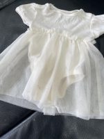Váy xoè H&M vải tuyn màu kem, tặng kèm váy bodysuit nhí hoa hồng (size: 0->3m) - Ảnh 9