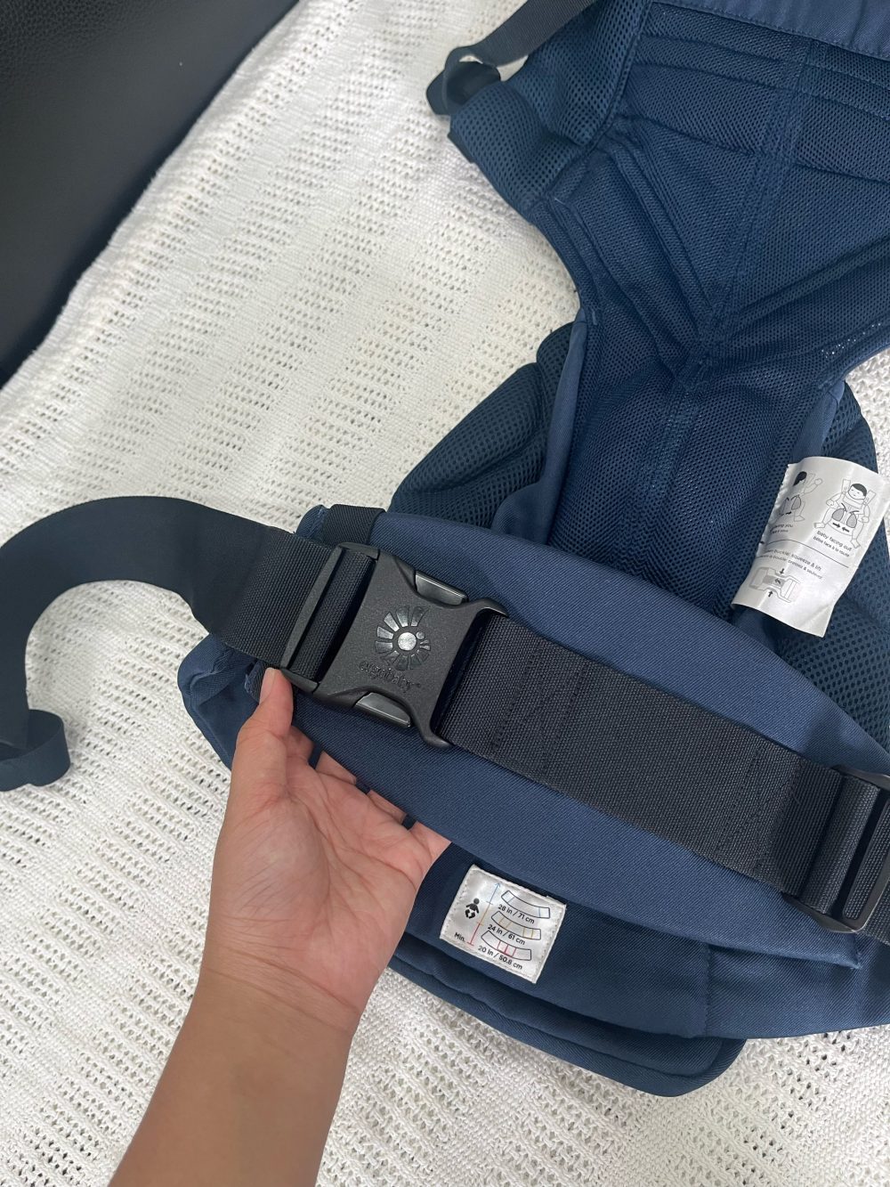Địu Ergobaby Omni 360 Cool Air Mesh, Midnight Blue (size: 3kg2→20kg~ 0→48m) - Ảnh 11
