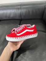 Giày Vans Kids Old Skool hoạ tiết trái tim màu đỏ (size 31.5~19cm) - Ảnh 10