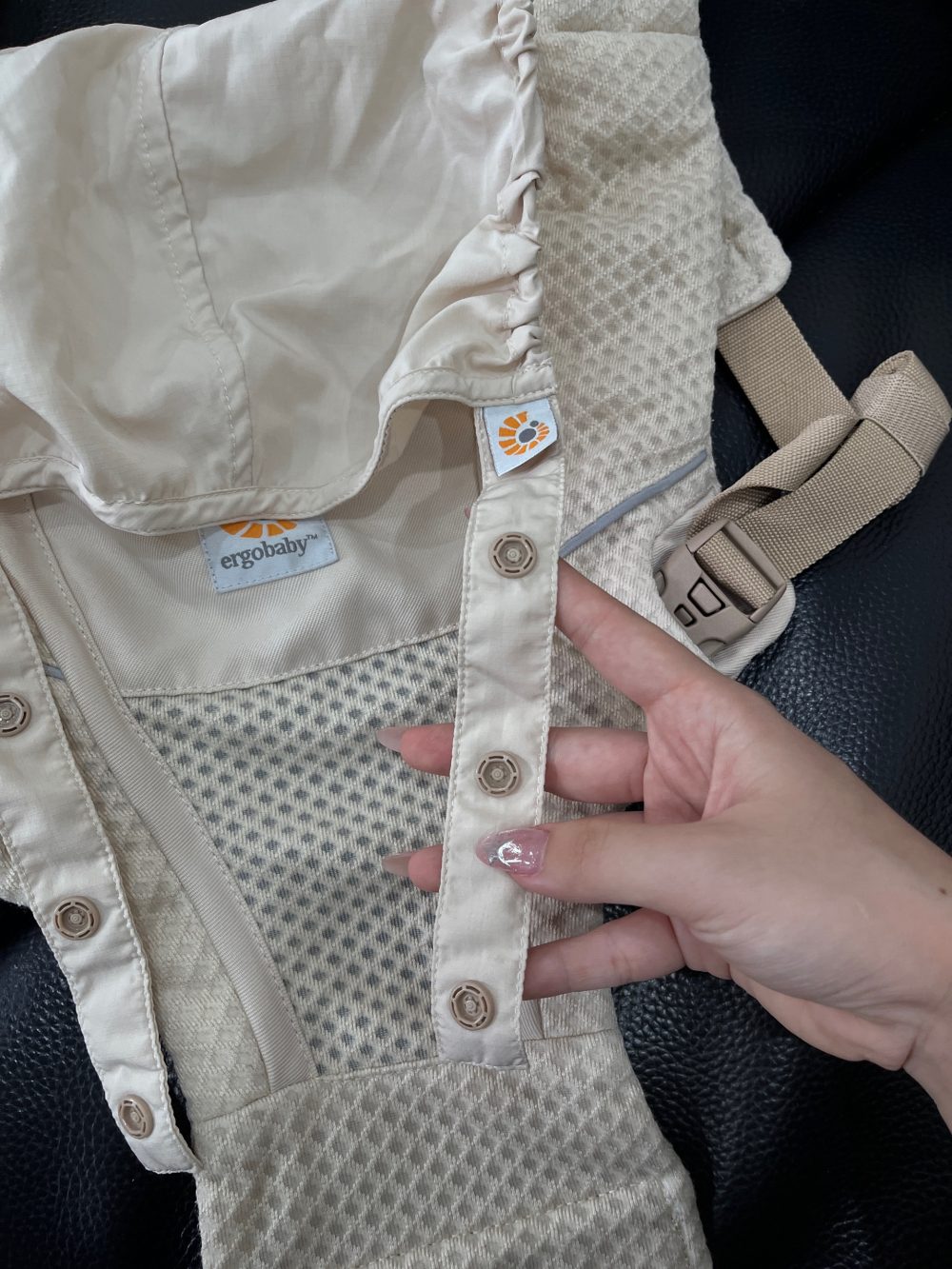 Địu Ergobaby Alta Hip Seat, Natural Beige ( size: 5kg5 -> 20kg ~ 4->48m) - Ảnh 10