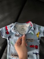 Set đồ bộ ngắn tay MoneBebé màu trắng kèm 2 yếm và 1 bodysuit Carter’s màu xanh (size 3→9m) - Ảnh 20
